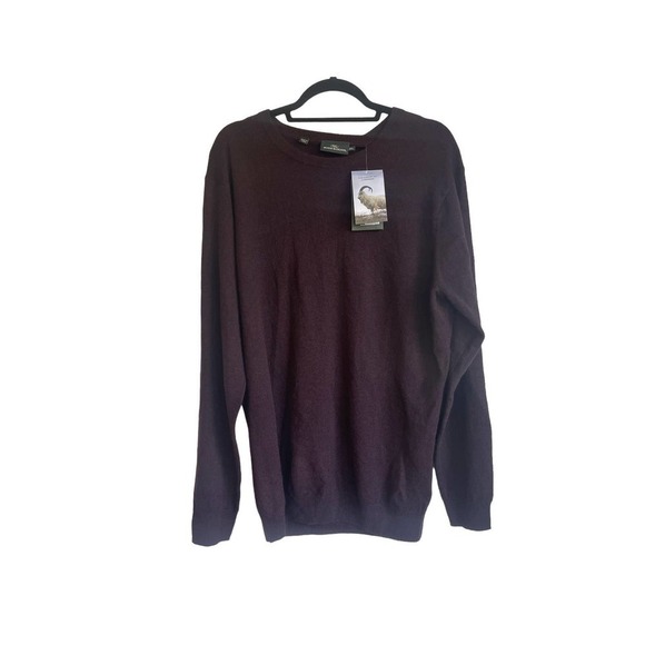 New Rodd & Gunn Queenstown Cashmere & Wool Sweater Claret Men's Size 2XL - Picture 3 of 10